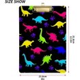 thumbnail image 2 of FMSHPON Cute Colorful Dinosaurs Clipboard Hardboard Wood Nursing Clip Board and Pull for Standard A4 Letter 13x9 inches, 2 of 7