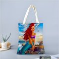 thumbnail image 2 of Black Mermaid Bolso de tela con estampado de lienzo para mujer, bolsa de compras reutilizable y estética, con cremallera interior, regalo para mujer, 35 × 40 cm., 2 of 6