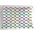 thumbnail image 1 of Geometric Pillow Sham, Modern Style Design of Chain Linked Interlacing Blended Pastel Colored Pattern, Decorative Standard Queen Size Printed Pillowcase, 30 X 20 Inches, Multicolor, by Ambesonne, 1 of 2