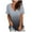 Gray, variant on Pntutb Best Womens T Shirts Fashion Casual Gradient V Neck Short Sleeve Loose Tops