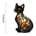 thumbnail image 3 of Clearance! Cat Lamp ,Stained Resin Cat Tabletop Night Light,Dog Series Art Night Light,Cute Pet Dogs Themed LED Table Lamps with Warm Ambient Glow(Type B), 3 of 5