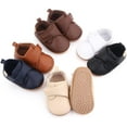 thumbnail image 2 of Infant Baby Boys Girls Classic PU Leather Wedding Loafers Brogue Toddler Oxford Dress Shoes First Steps Walking Flat Lazy Crib Shoe, 2 of 6
