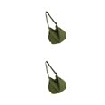 thumbnail image 3 of Qarigey Bolso vagabundo de lona multifunción duradero para mujeres y hombres estilo Vintage para el trabajo en la playa Verde 2piezas, 3 of 4