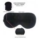 thumbnail image 3 of 100% 16 Momme Pure MulberrySilk Sleep Mask Relleno con SilkFloss ecológico Ultra Soft&Comfortable Sleep Eye, 3 of 8