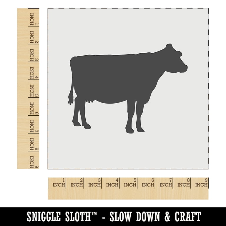 Solid Cows Dairy Show Cow Silhouette