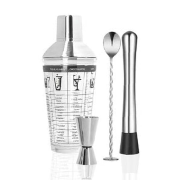Maker's Silver One 4-Piece Premium Cocktail Kit