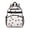 Football Outline White Pattern, variant on Football Shadow Brown Pattern Cute School Backpack Bag for School with Padded Back and Adjustable Shoulder Straps 15.25"x11.5"x5.25"