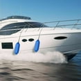 thumbnail image 3 of Costway 4 Ribbed Marine 8.5" x 27"Boat Fender Vinyl Bumper Dock Shield Blue, 3 of 8