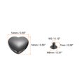 thumbnail image 2 of Uxcell 20set Heart Rivet 14mm Metal Heart Shape Decoration Stud Rivets Tool for Belt Clothes Shoes Handbag, Gun Color, 2 of 6