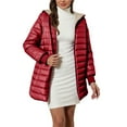 thumbnail image 2 of Pyhlmscde Women's Long Cotton Down Lightweight Puffer Jacket, Winter Coats for Women, Puffer Jacket Womens, Womens Winter Clothes, 2 of 4