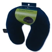 Navy Fleece Plush Travel Pillow