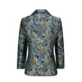 thumbnail image 3 of Visaccy Boy's Dress Floral Suit Lapel Boys Blazer Jacket Slim Fit Stylish Blazer Dress Suit, 3 of 5