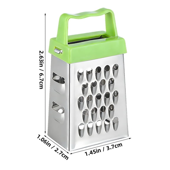 LITINKIMI 6-Pack Mini Stainless Steel Cheese Graters, Small Box Vegetable Grater, Food Shredder, Zester, Kitchen Tools for Cheese, Ginger, Potato