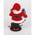 thumbnail image 2 of Karen Didion Top Hat Santa Figurine, Collectible Christmas Decor, 9.75 Inches, Handcrafted, 2 of 2