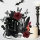 thumbnail image 4 of Decoraciones para tartas TSVATE Gothic, 26 unidades, negras con rosa roja, calavera, 4 of 8