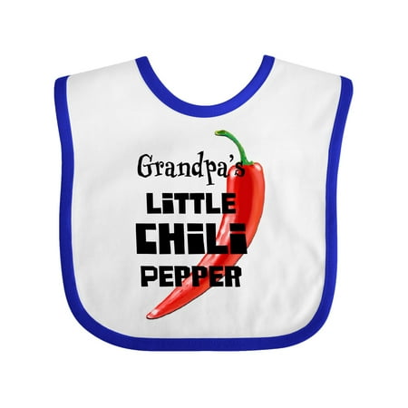 

Inktastic Grandpa s Little Chili Pepper Gift Baby Boy or Baby Girl Bib