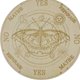 thumbnail image 2 of Tablero De Mensajes De Adivinación Tablero de péndulo de adivinación de madera Adornos de arte de altar metafísico (C 15 cm) Wdftyju Libre de BPA, 2 of 3