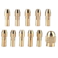 thumbnail image 1 of Wear Resistant 10Pcs Drill Collet, Copper Collet, For Mini Power Drill  Tool Electric Grinder, 1 of 8