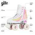 thumbnail image 2 of Crazy Skates Glitz Roller Skates | Adjustable or Fixed Sizes | Glitter Sparkle Quad Skates for Women and Girls, 2 of 9