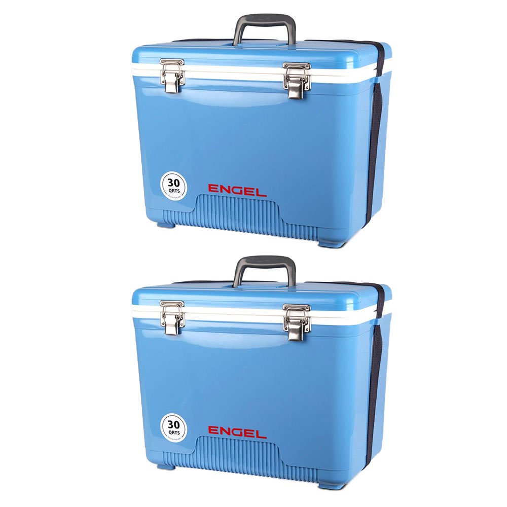Engel Coolers 30 Quart Lightweight Insulated Cooler Drybox, Arctic Blue