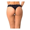 thumbnail image 3 of Tanga Secret Treasures Talla CH Encaje Floral Negro, 3 of 3