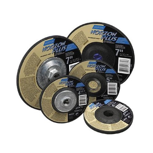 Norton 4" x 1/4" x 3/8" Grinding Wheel NORZON PLUS Steel/Metal