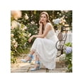 thumbnail image 6 of BLISSFUL STEP Closed Toe Lace Up Heel Chunky Heels Pumps for Women Blue 10, 6 of 8