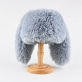 thumbnail image 2 of FAWUUDO Winter Trapper Hat with Ear Warm Faux Fur Windproof Snow Cap Hat, 2 of 3