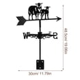 thumbnail image 2 of Miangastore Wind Direction Indicator for Garden Patio Yard Ornament Roof Mount Weather Vane Wind Direction Tool, 2 of 9