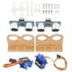 thumbnail image 5 of Componente electrónico, 2 juegos de sensor ultrasónico de robot de bricolaje, kit básico para automóvil inteligente, muy versátil, 5 of 9