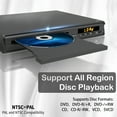 thumbnail image 6 of Compact DVD Player for TV,HD DVD Player with HDMI Port and USB Connection,Home DVD Players Support PAL/NTSC System,Remote Control, 6 of 8