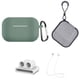 thumbnail image 1 of Lanyard Mosquetón Estuche a prueba de golpes Caja de almacenamiento Set 5 en 1 Reemplazo para Airpods Pro 3 Kit de funda para auriculares Bluetooth, Verde kenally EL2381-05B, 1 of 2