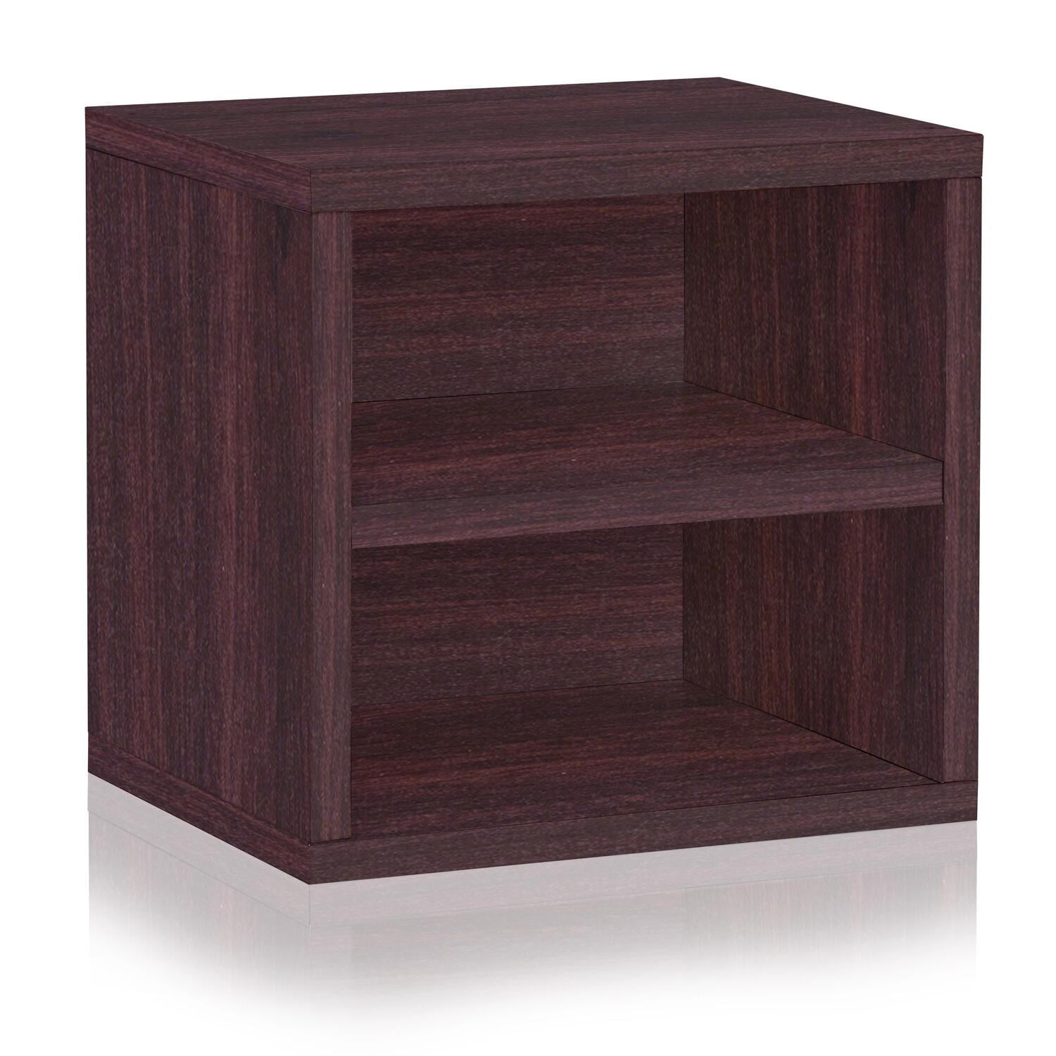 Way Basics Eco Stackable Connect Storage Cube with Shelf and Cubby