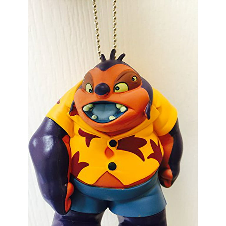 Disney Lilo & Stitch Hawaiian Hula Dr. Jumba Jookiba Evil Genius 4 Key  Dangler Keychain Figure