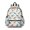 White Cartoon Dinosaurs Bones Pattern, variant on Dinosaur and Star Navy Pattern Cute School Backpack with Padded Back and Adjustable Shoulder Straps 13.4"x11"x4.7"