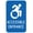 Warning Sign 2, variant on New York Handicap Parking Access At Side Right Arrow Sign - 8"x12", Metal Security Decor for Home, Business