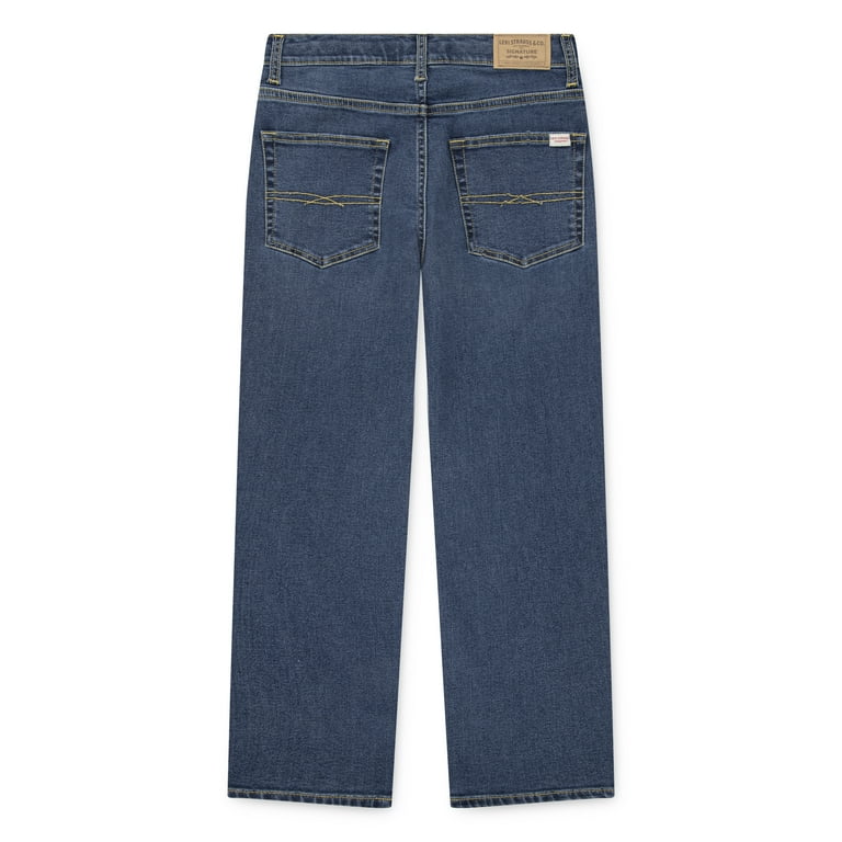 LEVI STRAUSS & CO. 34x36 デニム Levi Strauss Signature Boys Relaxed Stretch Jeans, Sizes 4-18