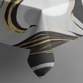 thumbnail image 4 of Black Marble Gold Wave Pattern Rectangle Tablecloth 60"x120",Waterproof Polyester Rectangle Table Cloth, Wipeable Spillproof Polyester Tablecloth for Dining, Camping, Indoor and Outdoor, 4 of 6