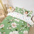 thumbnail image 3 of Erosebridal Dreamy White Flower Twin Bedding for Girls, GreenDuvet Cover Set, Polka Dots Reversible, 2pcs 1 Duvet Cover and 1 Pillowcase, No Comforter, 3 of 6