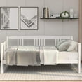 thumbnail image 5 of Harper & Bright Designs Solid Wood Daybed, Twin Size Bedframe Multifunctional Daybed for Boys Girls, White, 5 of 8