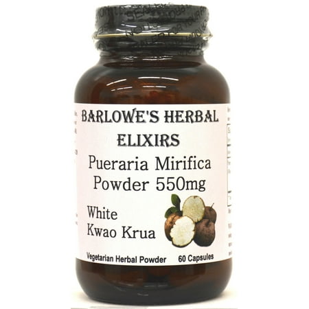 Special Order Bottles - Pueraria Mirifica - 60 550mg VegiCaps - Stearate Free, Bottled in Glass! FREE SHIPPING on orders over $49!