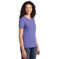 thumbnail image 4 of Port & Co Adult Female Women Plain Short Sleeves T-Shirt Violet 4X-Large, 4 of 6