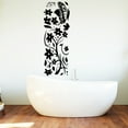 thumbnail image 4 of Adhesivo decorativo de pared extraíble con flores de ratán: despegable y pega. Adhesivos de pared con flores de ratán, color negro, 4 of 5