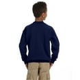 thumbnail image 2 of The Gildan Youth Heavy Blend 8 oz, 50/50 Fleece Crew - NAVY - L, 2 of 4