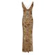 thumbnail image 3 of Vestido Largo Atractivo Vestido playero de malla con abertura en la espalda Ygjytge para Mujer Marrón T 20, 3 of 8