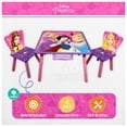 thumbnail image 2 of Mesa Infantil de Madera con Almacenamiento y Dos Sillas Princesas Kids House ME02PR, 2 of 7