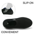 thumbnail image 6 of HAJINK Women's Breathable Lightweight Sneakers, Slip-On Comfortable Walking Shoe, Black, 6 of 6