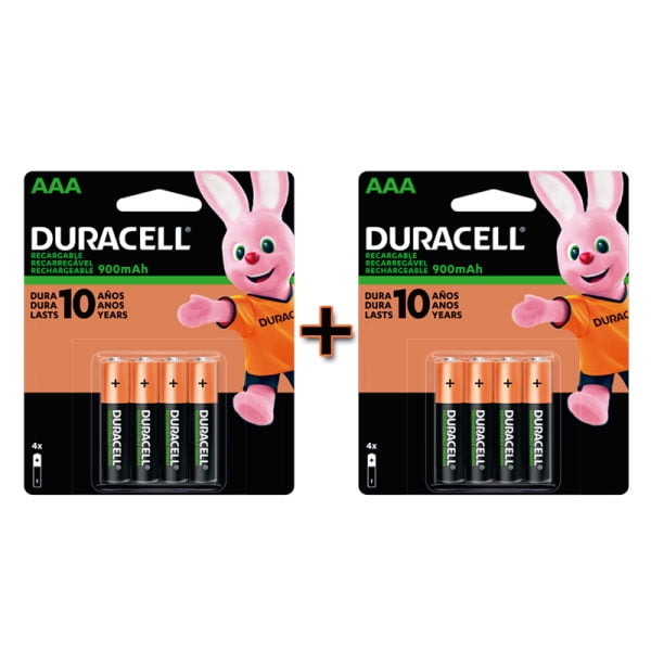 Pilas Recargables Duracell Aaa (2 Blister De 4 Pilas 900mah)