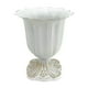 thumbnail image 2 of Iron Flower Vase | White Metal Decorative Container | Modern Shape | Strong Three-Dimensional Design | For Home Office Wedding Event Decor | 12x14x8.5cm | 1 Piece, 2 of 6