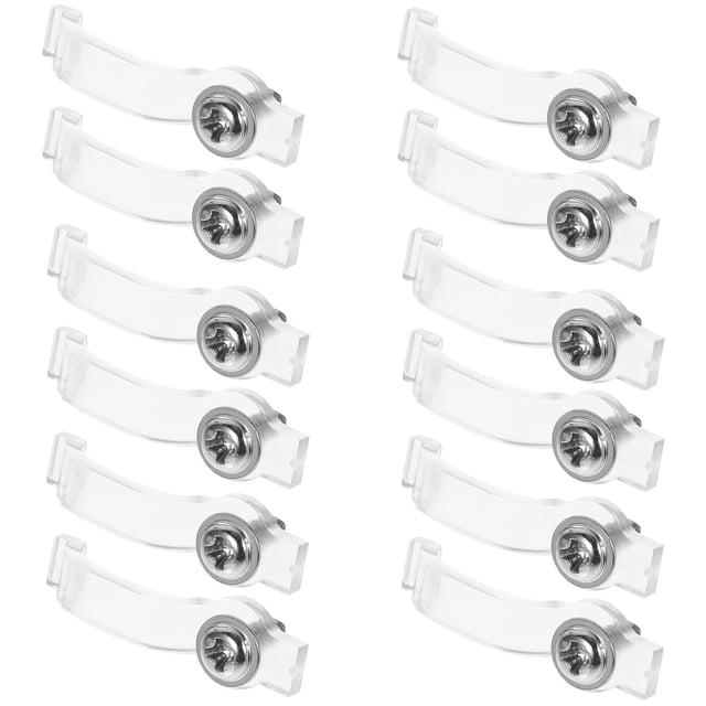 100 PCS Barra de luz Soportes de montaje de sujeción Clip de fijación de un lado para 10 mm Luz de tira LED